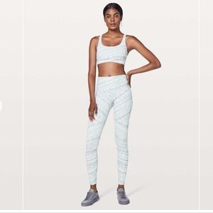 Lululemon Wunder Under Hi-Rise Tight 28" Whirlwind Wunder Under White Size 6